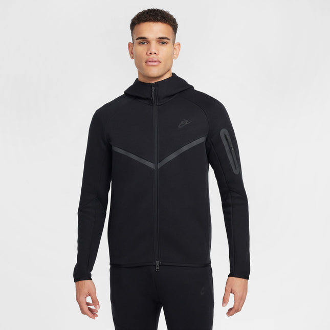 Nike Mens Tech Full Zip Windrunner Hoodie - Black