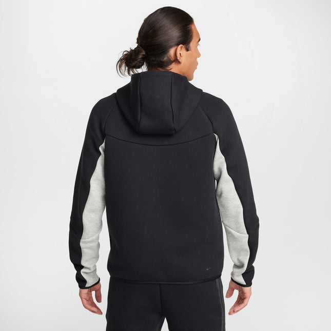 Nike Mens Tech Full Zip Windrunner Hoodie - Dark Grey/Black