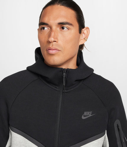 Nike Mens Tech Full Zip Windrunner Hoodie - Dark Grey/Black