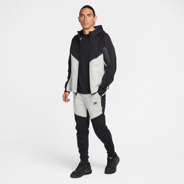 Nike Mens Tech Full Zip Windrunner Hoodie - Dark Grey/Black