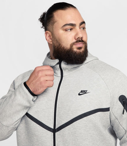 Nike Mens Tech Fleece Hoodie - Heather Grey