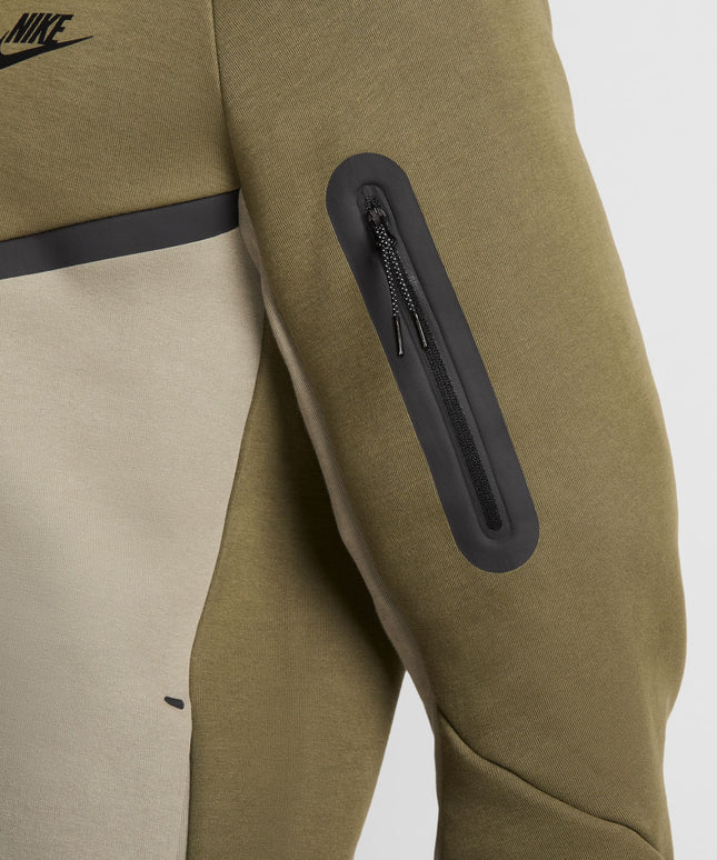 Nike Mens Tech Fleece Hoodie - Medium Olive/Light Army