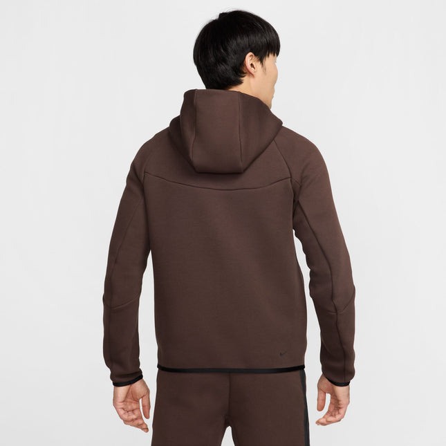 Nike Mens Tech Full Zip Windrunner Hoodie - Brown/Black