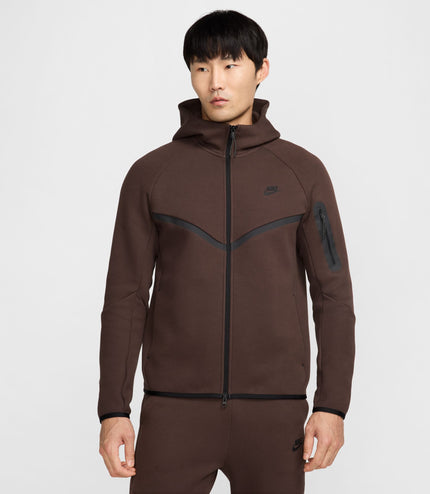 Nike Mens Tech Full Zip Windrunner Hoodie - Brown/Black