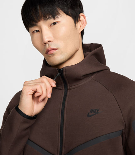 Nike Mens Tech Full Zip Windrunner Hoodie - Brown/Black