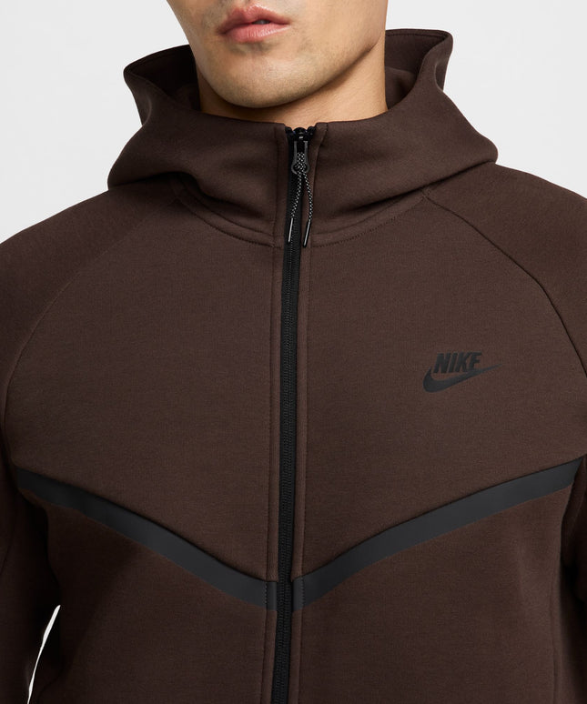 Nike Mens Tech Full Zip Windrunner Hoodie - Brown/Black