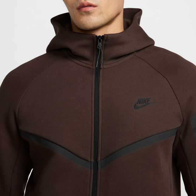 Nike Mens Tech Full Zip Windrunner Hoodie - Brown/Black