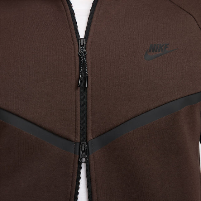 Nike Mens Tech Full Zip Windrunner Hoodie - Brown/Black