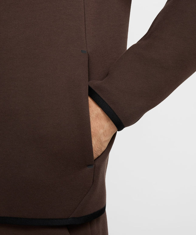 Nike Mens Tech Full Zip Windrunner Hoodie - Brown/Black