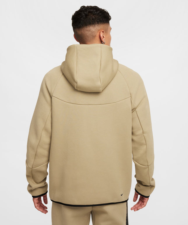 Sudadera con capucha Nike Tech Windrunner con cremallera completa para hombre - Verde oliva neutro/negro