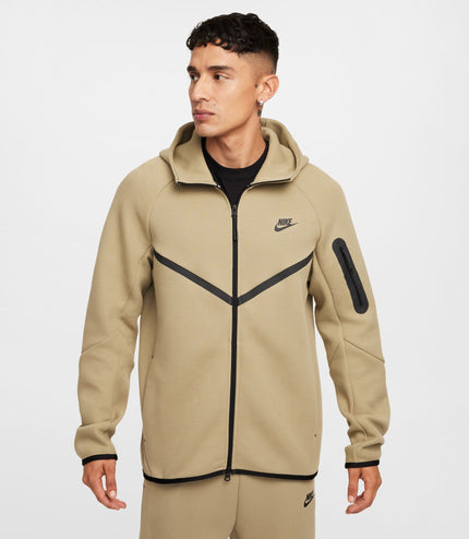 Nike Mens Tech Full Zip Windrunner Hoodie - Neutral Olive/Black