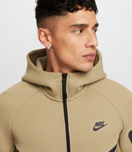 Nike Mens Tech Full Zip Windrunner Hoodie - Neutral Olive/Black