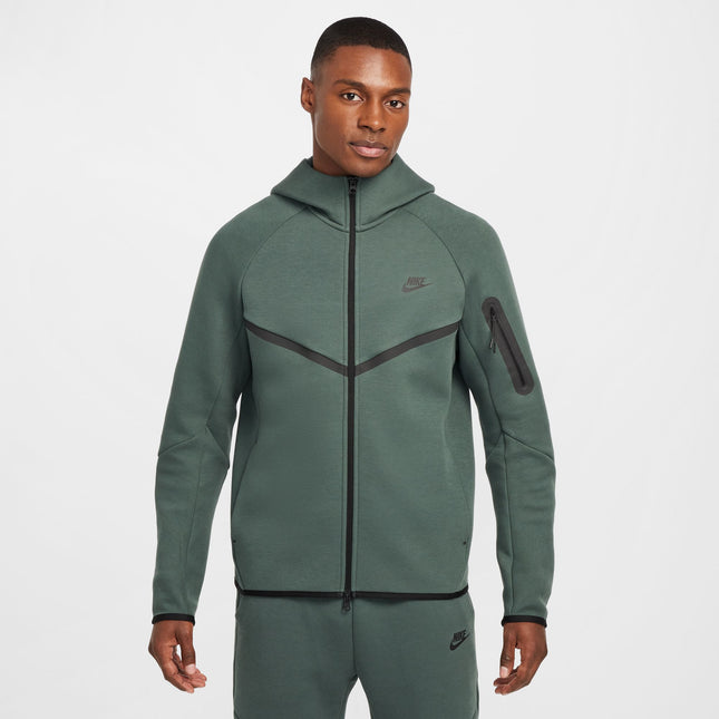 Nike Mens Tech Full Zip Windrunner Hoodie - Vintage Green/Black