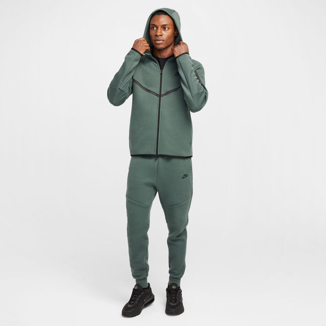 Nike Mens Tech Full Zip Windrunner Hoodie - Vintage Green/Black