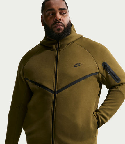Nike Mens Tech Fleece Windrunner Jacket - Olive Flak