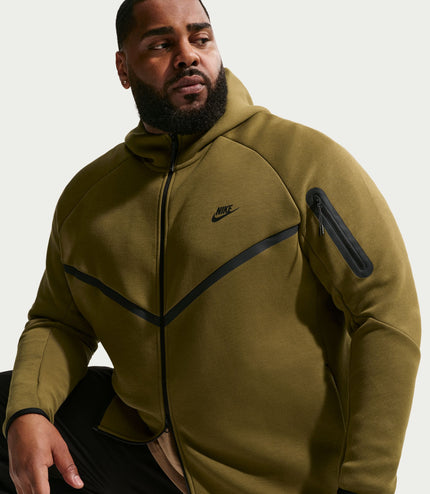 Nike Mens Tech Fleece Windrunner Jacket - Olive Flak