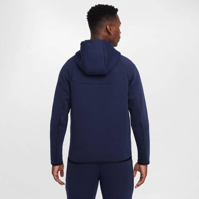 Nike Mens Tech Full Zip Windrunner Hoodie - Obsidian/Black