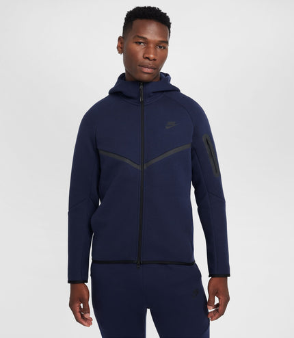 Nike Mens Tech Full Zip Windrunner Hoodie - Obsidian/Black