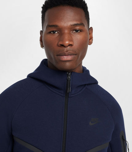 Nike Mens Tech Full Zip Windrunner Hoodie - Obsidian/Black