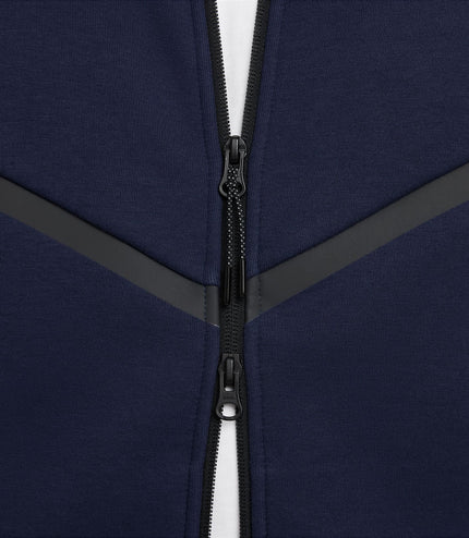 Nike Mens Tech Full Zip Windrunner Hoodie - Obsidian/Black