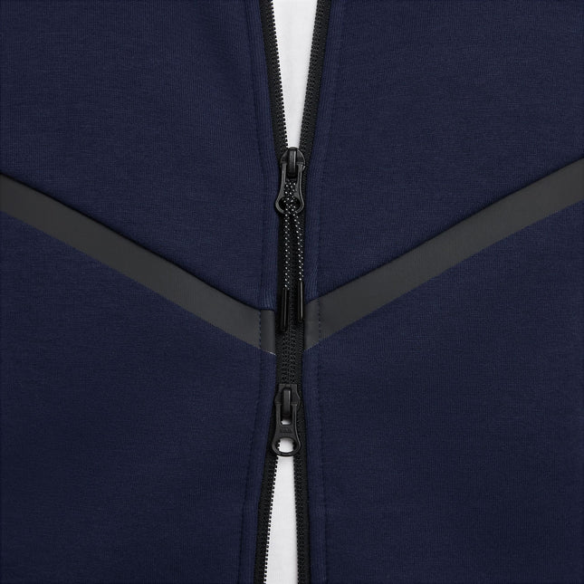 Nike Mens Tech Full Zip Windrunner Hoodie - Obsidian/Black