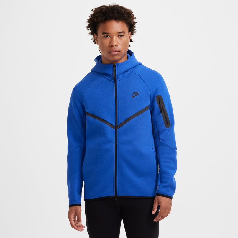 Nike Mens Tech Full Zip Windrunner Hoodie - Game Royal/Black