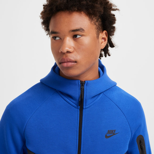 Nike Mens Tech Full Zip Windrunner Hoodie - Game Royal/Black