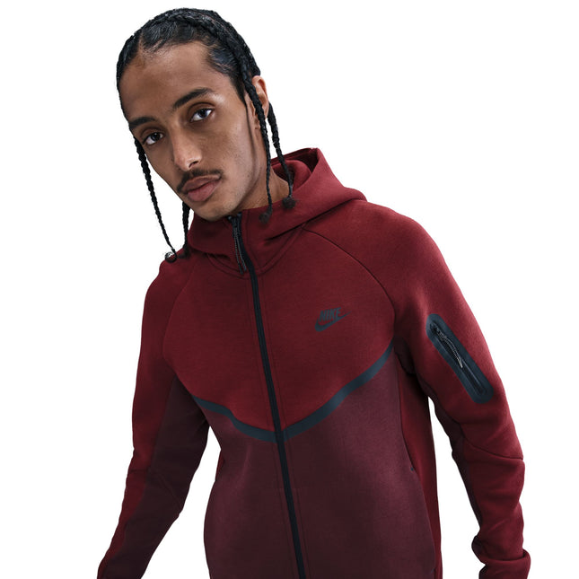 Nike Men's Tech Fleece Jacket - Dark Team Red