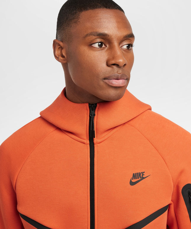 Sudadera con capucha Nike Tech Windrunner con cremallera completa para hombre - Coral vintage