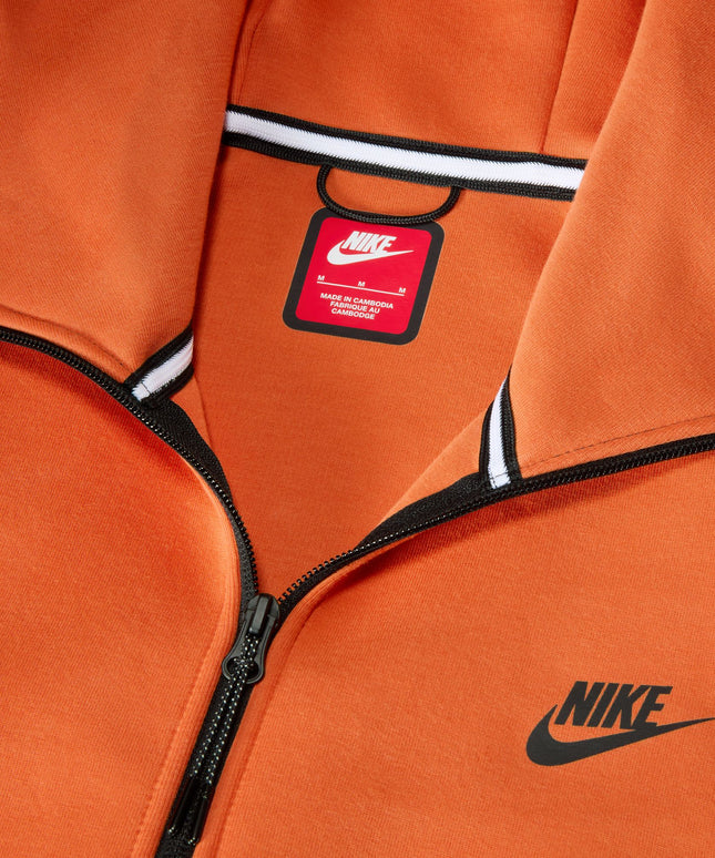 Sudadera con capucha Nike Tech Windrunner con cremallera completa para hombre - Coral vintage