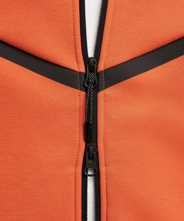 Sudadera con capucha Nike Tech Windrunner con cremallera completa para hombre - Coral vintage