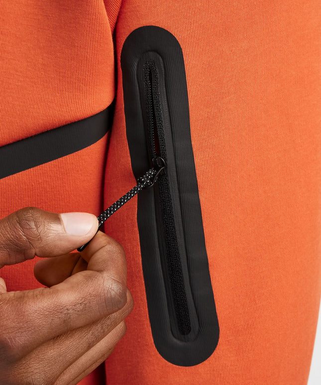 Sudadera con capucha Nike Tech Windrunner con cremallera completa para hombre - Coral vintage