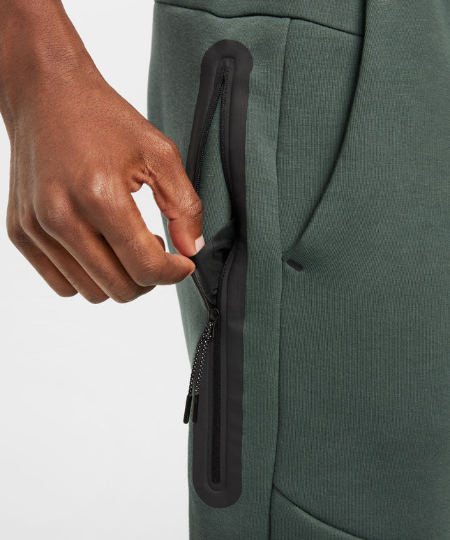 Nike Mens Tech Fleece Joggers - Green/Black