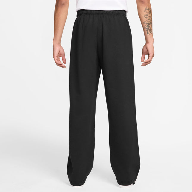 Nike Mens Solo Swoosh Open Hem Sweatpants - Black