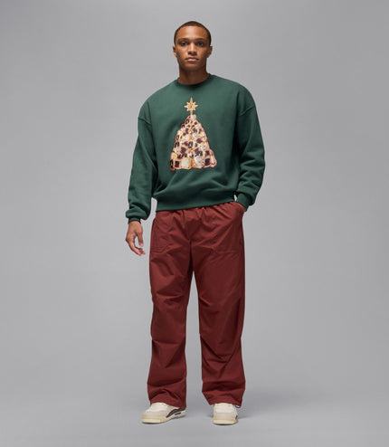 Air Jordan Mens Holiday Fleece Crewneck - Midnight Green