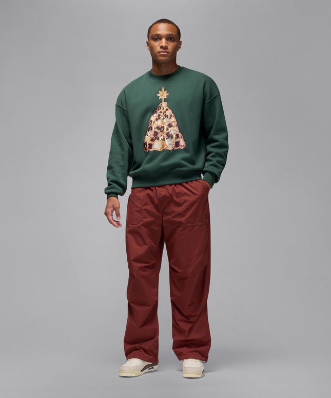 Air Jordan Mens Holiday Fleece Crewneck - Midnight Green