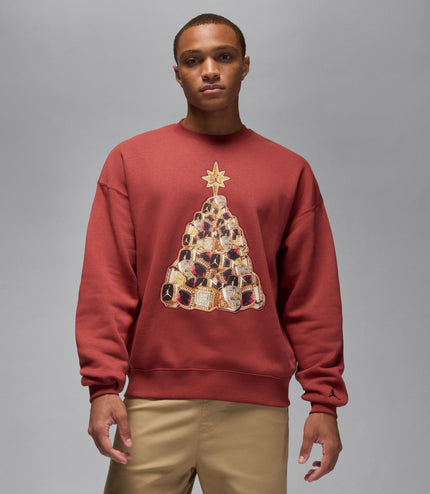 Air Jordan Mens Holiday Fleece Crewneck - Redstone