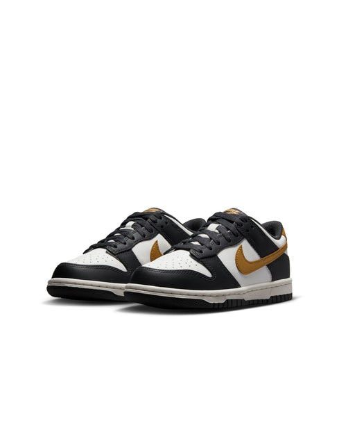 Nike Big Kids Dunk Low - Summit White/Metallic Gold