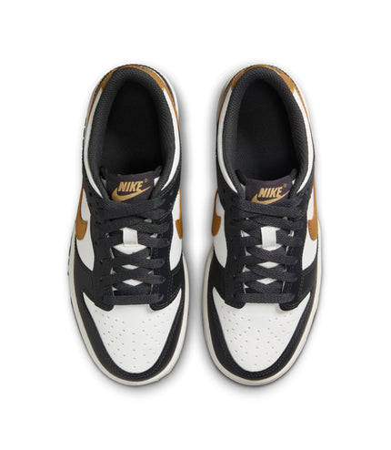 Nike Big Kids Dunk Low - Summit White/Metallic Gold