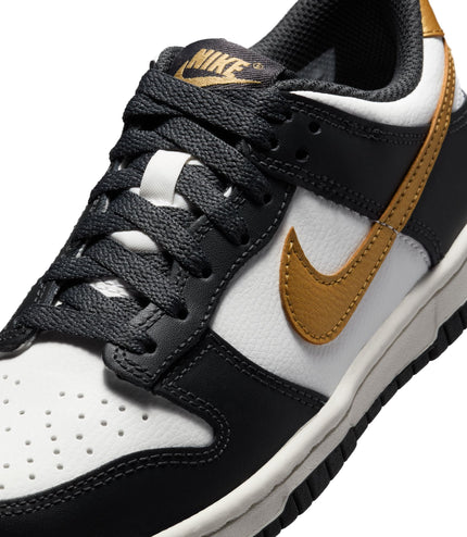 Nike Big Kids Dunk Low - Summit White/Metallic Gold