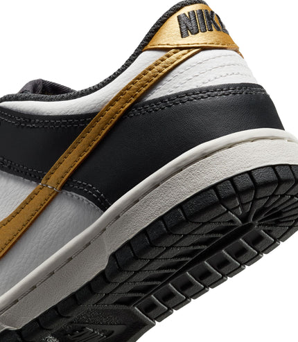 Nike Big Kids Dunk Low - Summit White/Metallic Gold