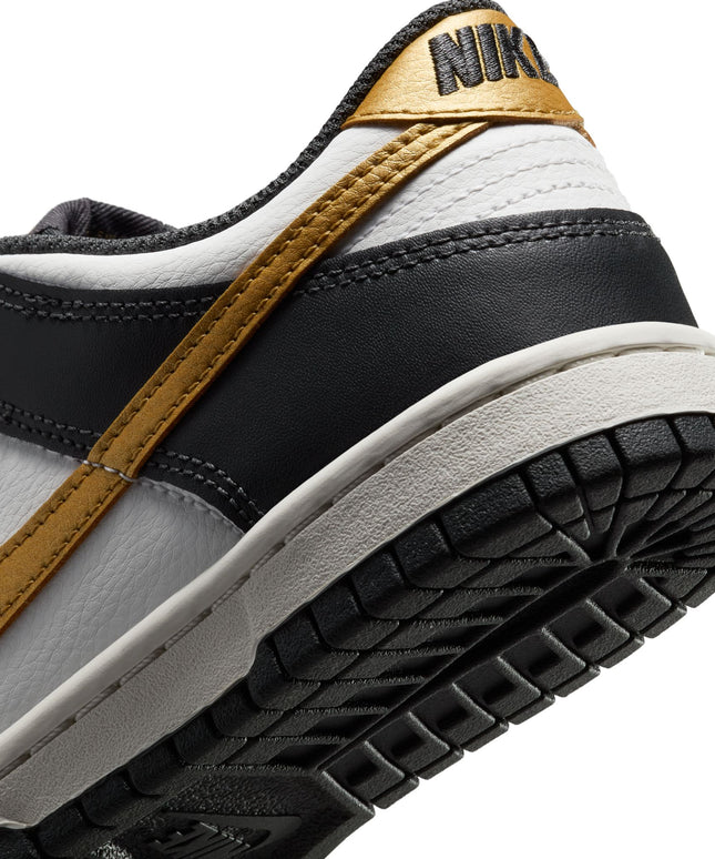 Nike Big Kids Dunk Low - Summit White/Metallic Gold