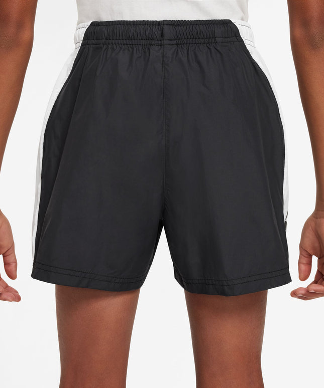 Nike Big Kids Sportswear Woven Shorts - Black/White