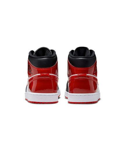 Air Jordan Mens 1 Mid SE - Black/Varsity Red