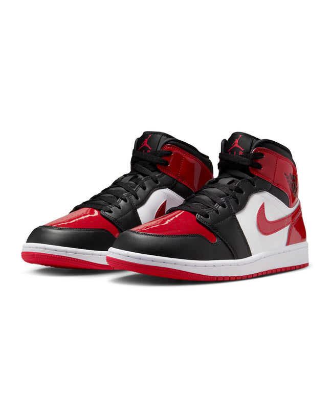 Air Jordan Mens 1 Mid SE - Black/Varsity Red