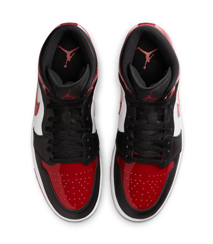 Air Jordan Mens 1 Mid SE - Black/Varsity Red