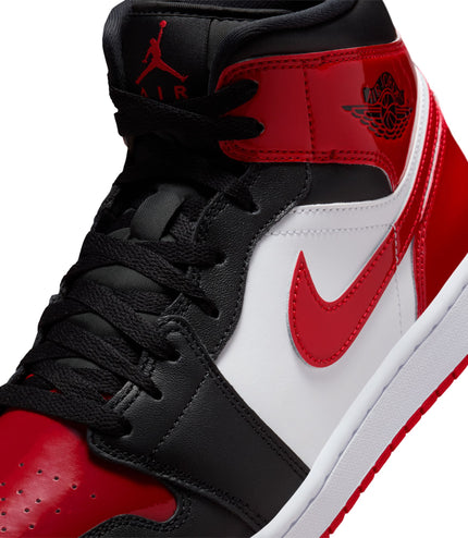 Air Jordan Mens 1 Mid SE - Black/Varsity Red