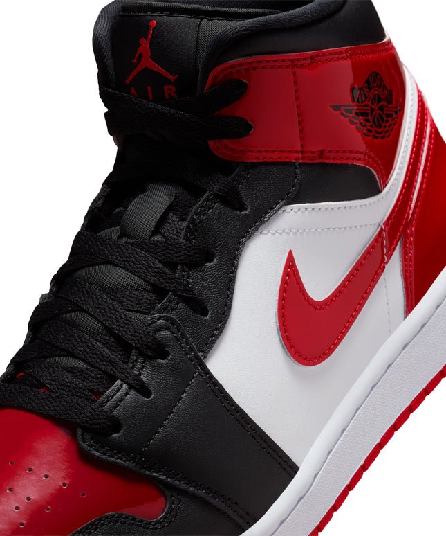 Air Jordan Mens 1 Mid SE - Black/Varsity Red