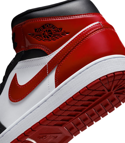 Air Jordan Mens 1 Mid SE - Black/Varsity Red