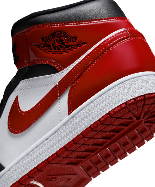 Air Jordan Mens 1 Mid SE - Black/Varsity Red